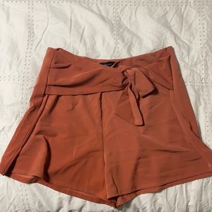 Wrap waist shorts